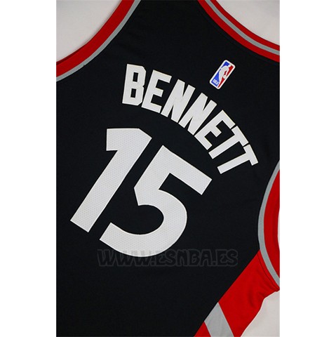 Camiseta Toronto Raptors Anthony Bennett #15 Negro